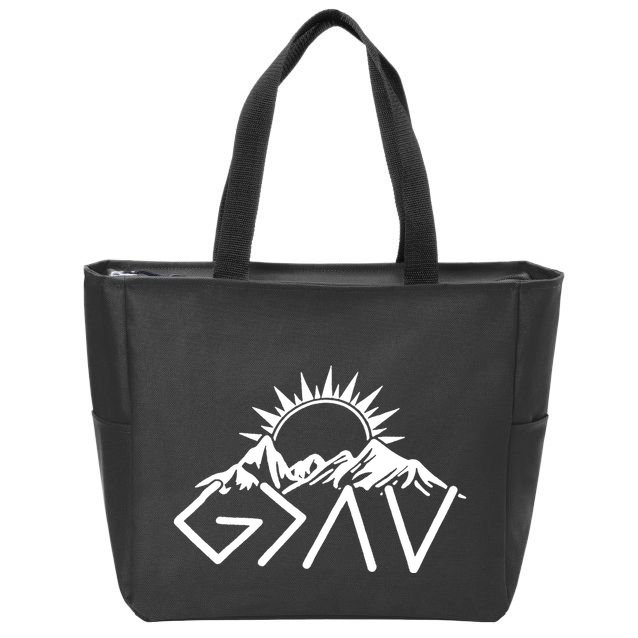 God Is Greater Than High And Lows Shirt Give God Country Music Cowboy Camp Zip Tote Bag