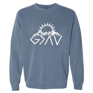 God Is Greater Than High And Lows Shirt Give God Country Music Cowboy Camp Garment-Dyed Sweatshirt