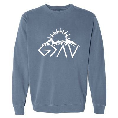 God Is Greater Than High And Lows Shirt Give God Country Music Cowboy Camp Garment-Dyed Sweatshirt