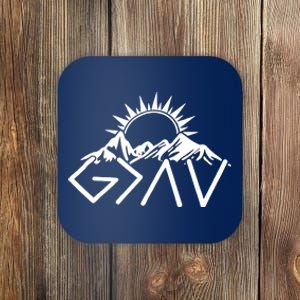 God Is Greater Than High And Lows Shirt Give God Country Music Cowboy Camp Coaster