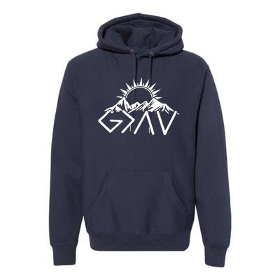 God Is Greater Than High And Lows Shirt Give God Country Music Cowboy Camp Premium Hoodie