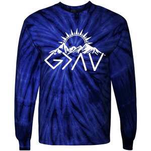 God Is Greater Than High And Lows Shirt Give God Country Music Cowboy Camp Tie-Dye Long Sleeve Shirt