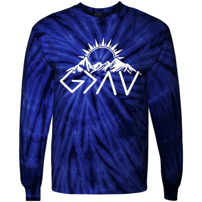 God Is Greater Than High And Lows Shirt Give God Country Music Cowboy Camp Tie-Dye Long Sleeve Shirt