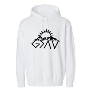 God Is Greater Than High And Lows Shirt Give God Country Music Cowboy Camp Garment-Dyed Fleece Hoodie