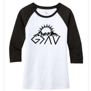 God Is Greater Than High And Lows Shirt Give God Country Music Cowboy Camp Women's Tri-Blend 3/4-Sleeve Raglan Shirt