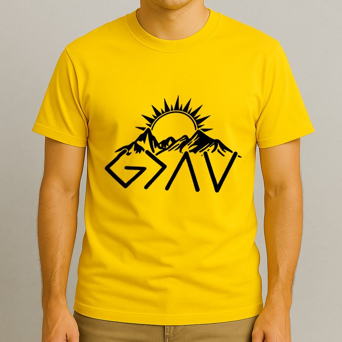 God Is Greater Than High And Lows Shirt Give God Country Music Cowboy Camp T-Shirt