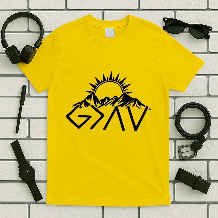 God Is Greater Than High And Lows Shirt Give God Country Music Cowboy Camp T-Shirt