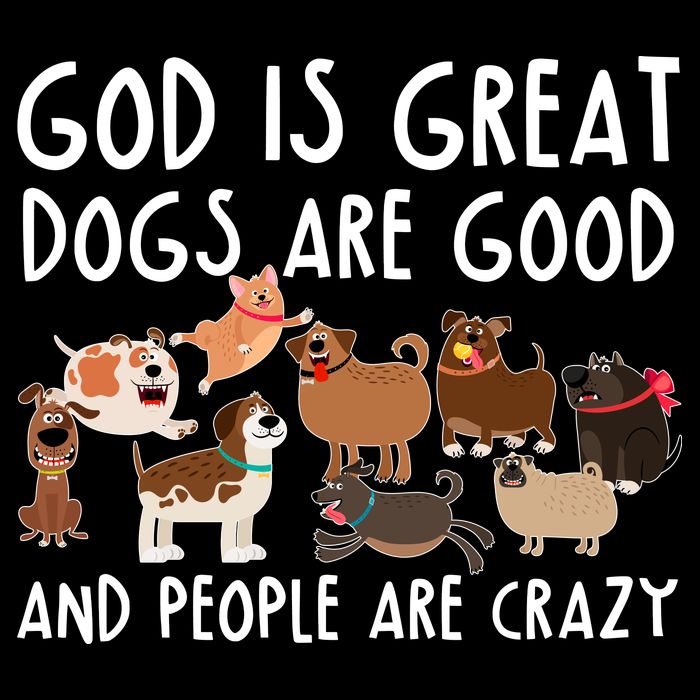 God Is Great Dogs Are Good And People Are Crazy Tall T-Shirt