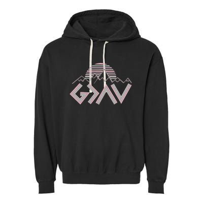 God Is Greater Than The Highs And Lows Garment-Dyed Fleece Hoodie