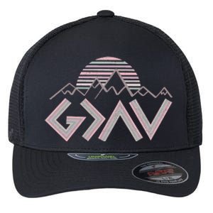 God Is Greater Than The Highs And Lows Flexfit Unipanel Trucker Cap