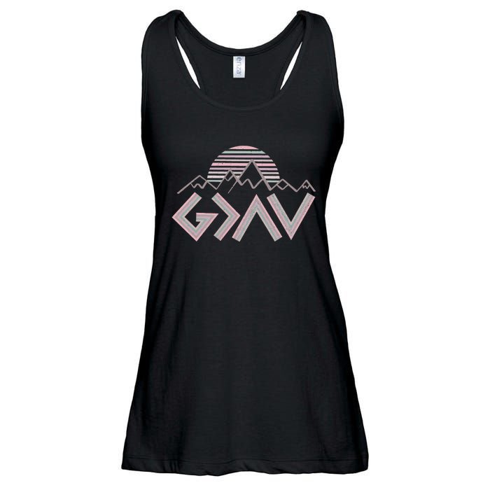 God Is Greater Than The Highs And Lows Ladies Essential Flowy Tank