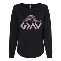 God Is Greater Than The Highs And Lows Womens California Wash Sweatshirt