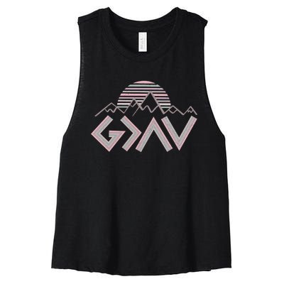 God Is Greater Than The Highs And Lows Women's Racerback Cropped Tank