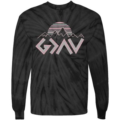 God Is Greater Than The Highs And Lows Tie-Dye Long Sleeve Shirt