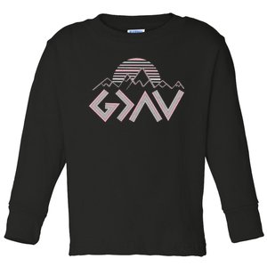 God Is Greater Than The Highs And Lows Toddler Long Sleeve Shirt