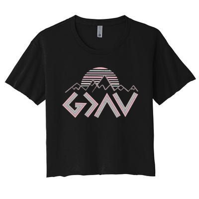 God Is Greater Than The Highs And Lows Women's Crop Top Tee