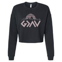 God Is Greater Than The Highs And Lows Cropped Pullover Crew