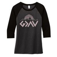 God Is Greater Than The Highs And Lows Women's Tri-Blend 3/4-Sleeve Raglan Shirt