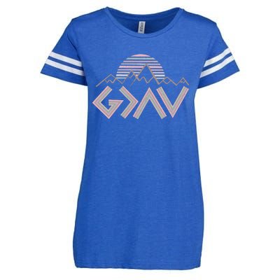 God Is Greater Than The Highs And Lows Enza Ladies Jersey Football T-Shirt