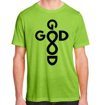 Good Is Good Cross Jesus Logo Adult ChromaSoft Performance T-Shirt