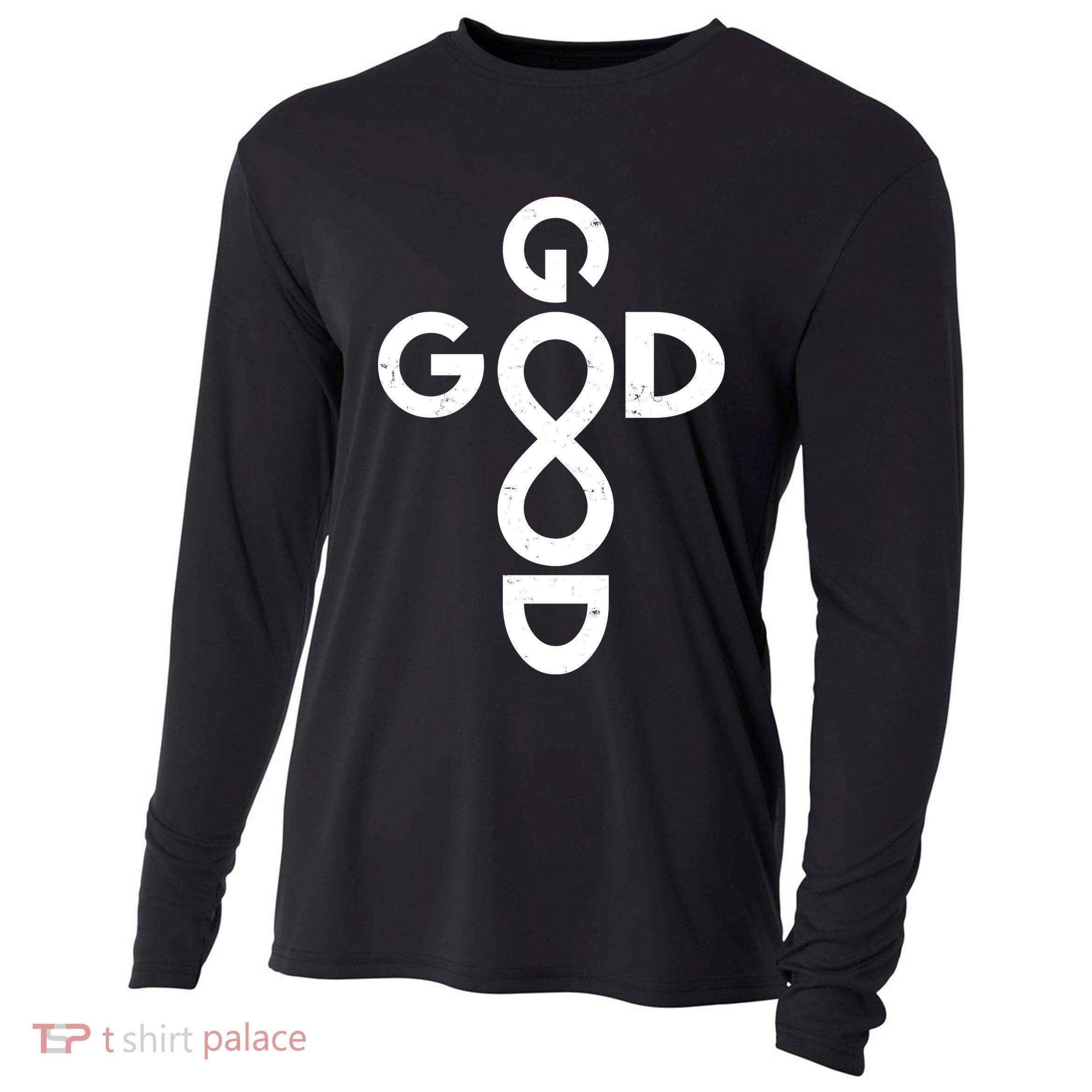 Good Is Good Cross Jesus Logo Cooling Performance Long Sleeve Crew