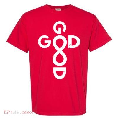 Good Is Good Cross Jesus Logo Garment-Dyed Heavyweight T-Shirt