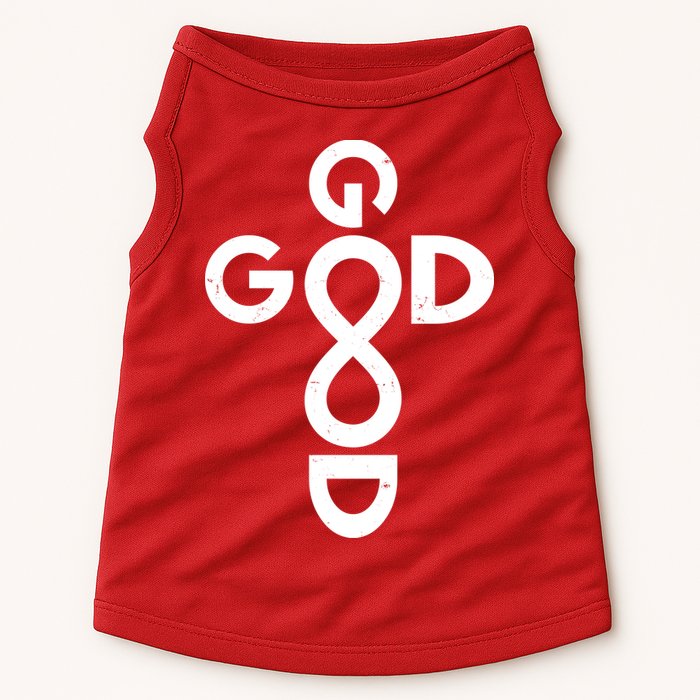 Good Is Good Cross Jesus Logo Doggie Tank