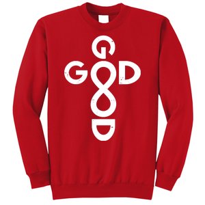 Good Is Good Cross Jesus Logo Sweatshirt