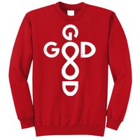 Good Is Good Cross Jesus Logo Sweatshirt