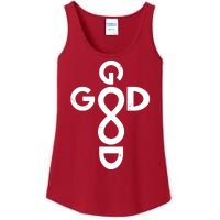 Good Is Good Cross Jesus Logo Ladies Essential Tank