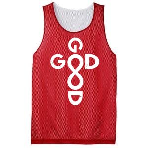 Good Is Good Cross Jesus Logo Mesh Reversible Basketball Jersey Tank