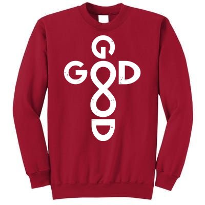 Good Is Good Cross Jesus Logo Tall Sweatshirt