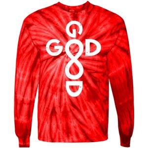 Good Is Good Cross Jesus Logo Tie-Dye Long Sleeve Shirt