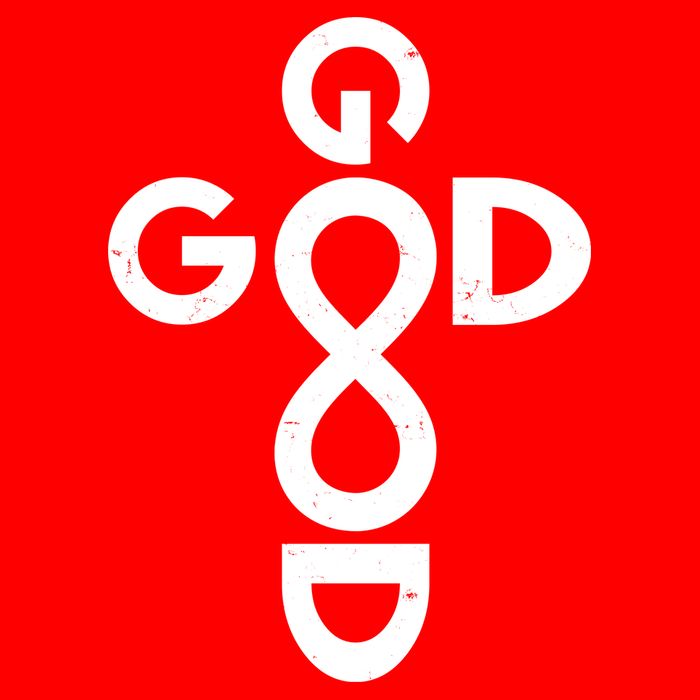 Good Is Good Cross Jesus Logo Zip Tote Bag