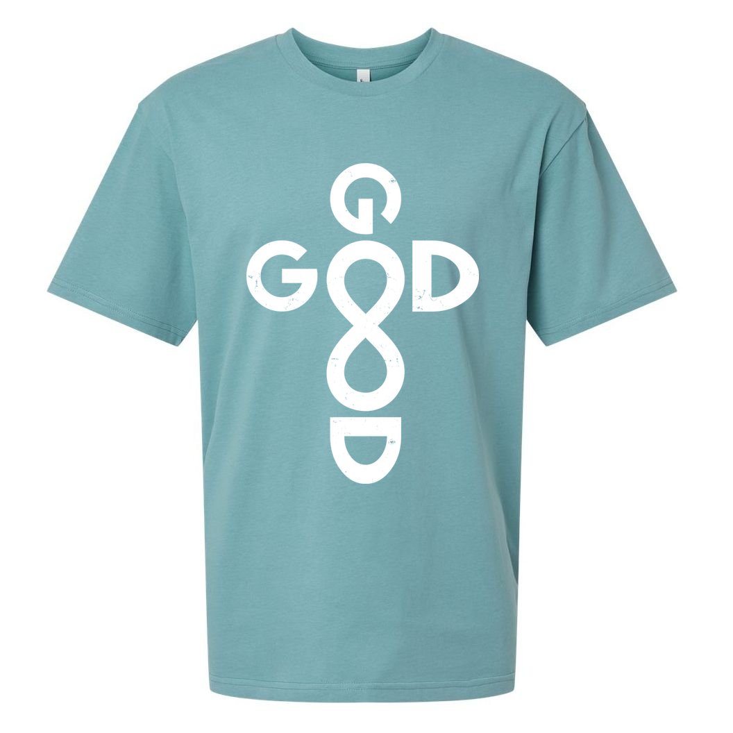 Good Is Good Cross Jesus Logo Sueded Cloud Jersey T-Shirt