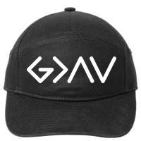 God Is Greater Than The Highs And Lows 7-Panel Snapback Hat