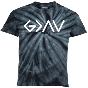 God Is Greater Than The Highs And Lows Kids Tie-Dye T-Shirt