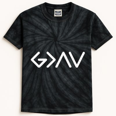 God Is Greater Than The Highs And Lows Kids Tie-Dye T-Shirt