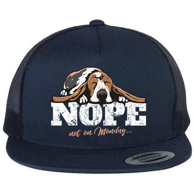 Great Idea Gift Basset Hound Flat Bill Trucker Hat