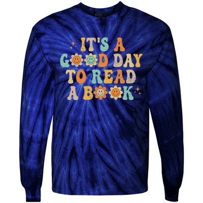 Groovy Its Good Day To Read Book Library Reading Lover Sweatshirt Tie-Dye Long Sleeve Shirt