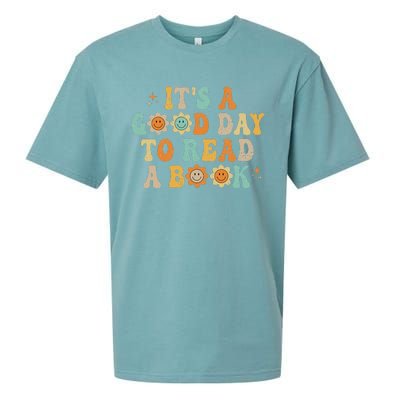 Groovy Its Good Day To Read Book Library Reading Lover Sweatshirt Sueded Cloud Jersey T-Shirt