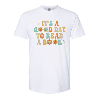 Groovy Its Good Day To Read Book Library Reading Lover Sweatshirt Softstyle® CVC T-Shirt