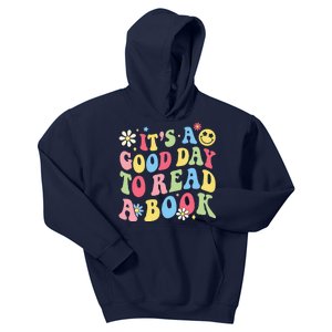 Groovy Its Good Day To Read Book Library Reading Lover Kids Hoodie