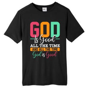 God Is Good Jesus Christian Religion Faith Church Funny Gift Tall Fusion ChromaSoft Performance T-Shirt