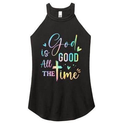 God Is Good All The Time Christian Faith Worship Women’s Perfect Tri Rocker Tank