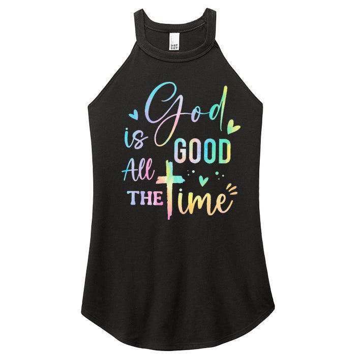 God Is Good All The Time Christian Faith Worship Women’s Perfect Tri Rocker Tank