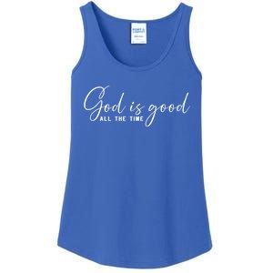 God Is Good All The Time Christian Faith Bible Saying Church Gift Ladies Essential Tank