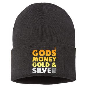 God is Greater Than the Highs and Lows Christian Sustainable Knit Beanie