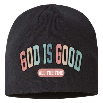 God Is Good All The Time Christian Religious Sustainable Beanie