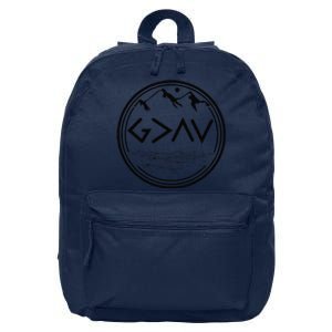 God Is Greater Than HIghs And Lows Disciple And Christian 16 in Basic Backpack